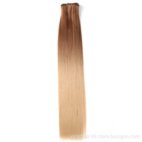 Best Price 5pcs/set  18"Synthetic Long Straight Hair Heat Resistant  Women Hair Extension Set Clip In Hair
